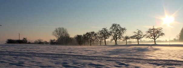 Winterlandschaft bei Ebersberg