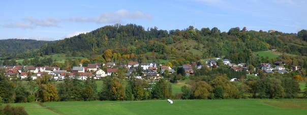 Blick auf Hausen